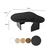 Hanah Home Klub sto Melted, 105x35x65 cm, Crni