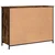 Komoda boja dimljenog hrasta 100 x 35 x 75 cm konstruirano drvo
