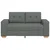 Vidaxl Dvosed temno siv 160x77x82 cm blago