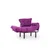 ATELIER DEL SOFA Fotelja Nitta Single Purple
