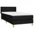 Vidaxl Box spring postelja z vzmetnico črna 100x200 cm blago