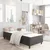 Vidaxl Posteljni okvir boxspring sivo blago 100x200 cm