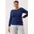 Trendyol Curve Ženska bluza Tbbaw26Af00108, Tamnoplava