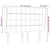 Vidaxl Vzglavje z ušesi krem 147x23x118/128 cm blago