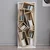 Hanah Home Carmen White Oak Polica za knjige 63x153.6x24cm, Bela