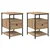 Noćni ormar s ladicama 2 pcs Umjetnički hrast 40 x 42 x 56 cm