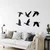 WallXpert metalni zidni ukras 5231, set od 9 silueta divljih gusaka u letu, crni