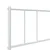 Vidaxl Kovinski posteljni okvir z vzglavjem bel 107x203 cm
