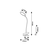 Rabalux Lampa Marcin, LED 7W, H36cm