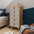 Hanah Home Komoda Spanze 50x103x40cm Hrast-Bela