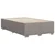 Vidaxl Box spring postelja z vzmetnico taupe 120x190 cm blago
