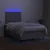 Vidaxl Box spring postelja z vzmetnico LED sv. siva 120x200 cm blago