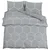 Set posteljine za poplun sivi 240x220 cm pamučni