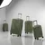 Set kofera 4u1 u maslinastoj boji - Deco Ray dezen