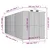 vidaXL Vrtna lopa temno rjava 192x606x223 cm pocinkano jeklo