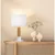 Stona lampa CARROL 1xE27/40W/230V bela/braon