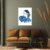 Canvas Slika na platnu Plavi snovi, Sa ramom, 60 x 80 cm, Beli