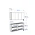 Hanah Home komoda Elips 120, 120 cm, antracit / srebrna