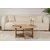 Hanah Home Klub sto Moira, O90x41cm, Braon