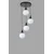 Conceptum Hypnose Luster Afra, 70cm, 30 cm, E27 , Crni