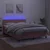 Krevet box spring s madracem LED ružičasti 140x190cm baršunasti