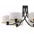Jupiter 2105 - Luster na lancu ARTHUR 6xE27/15W/230V bela/crna/dekor mermera