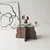 HANAH HOME Sto za dnevnu sobu Butterfly Walnut Transparent