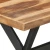 vidaXL Jedilna miza 140x70x75 cm trden les s finišem iz palisandra