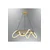 Opviq luster 3240-1A-20, LED 45 W, zlatni