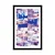 Plakat s paspartujem geometrijski vzorci - 30x45 black