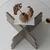HANAH HOME Sto za dnevnu sobu Butterfly Walnut Transparent
