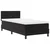 LED Box Spring Krevet s LED trakama Crna 90 x 190 cm Baršun