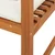 Vidaxl Vrtni Stol z blazino Rjava 50 x 50 x 91cm Trden akacijev les
