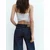 Pull&Bear Kavbojke  temno modra