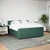 Vidaxl Box spring postelja z vzmetnico temno zelena 200x200 cm žamet