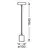 Osram - napajni kabl PENDULUM ROUND 1xE27/15W/230V zlatni