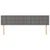 vidaXL Posteljno vzglavje temno siva 200x5x78/88 cm blago