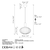 Opviq Luster Asker-15182, 30x30x118cm, IP20, Belo-crni