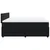 Vidaxl Box spring postelja z vzmetnico črna 180x200 cm žamet