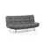 Atelier del Sofa Trosed na razvlačenje Misa 200x95x105cm Sivi