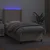 Vidaxl Box spring postelja z vzmetnico LED kapučino 100x200 cm