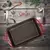 Grill pan, cast iron, 22 x 32 cm, Red - LAVA