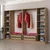 Hanah Home Garderober Kale-7501, 270x190x52 cm, Braon