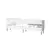 Hanah Home TV Komoda Leon, 180x59x35 cm, Belo-Zlatne boje