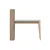 Hanah Home radni sto Calvia, 120 cm, beli / orah
