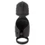 Rebel Cock Vibrator with Elliptical Moving Glans Stimulator Black