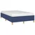 shumee vidaXL Posteljni okvir brez vzmetnice moder 120x190 cm blago