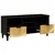 TV ormar Crna i zlatna 100 x 33 x 46 cm Konstruirano drvo