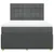 Vidaxl Box spring posteljni z vzmetnico temno siv 140x190 cm blago
