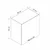Hanah Home kuhinjski element Minar 7991, 60 cm, beli / antracit